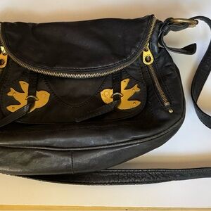 Marc by Marc Jacob’s Petal to the Metal Black Leather Shoulder Bag and Wallet